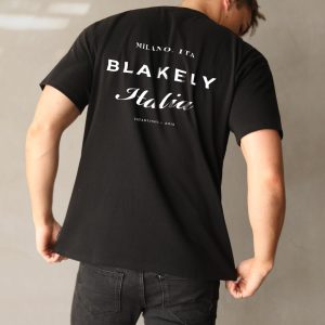 Italia Relaxed T-Shirt - Black