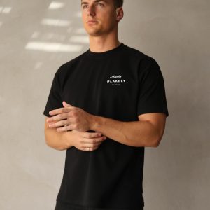 Italia Relaxed T-Shirt - Black