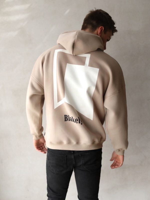 Revolve Relaxed Hoodie - Tan - Image 3