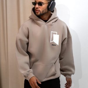 Revolve Relaxed Hoodie - Tan