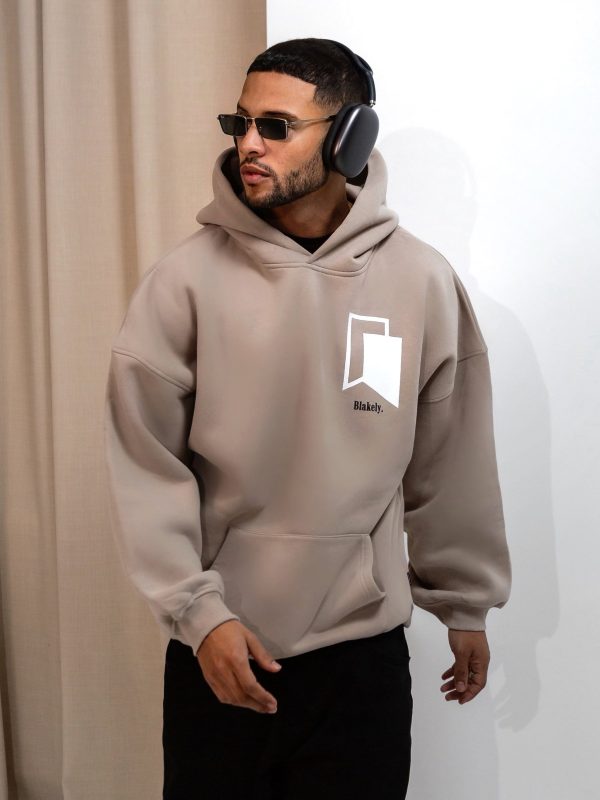 Revolve Relaxed Hoodie - Tan - Image 2