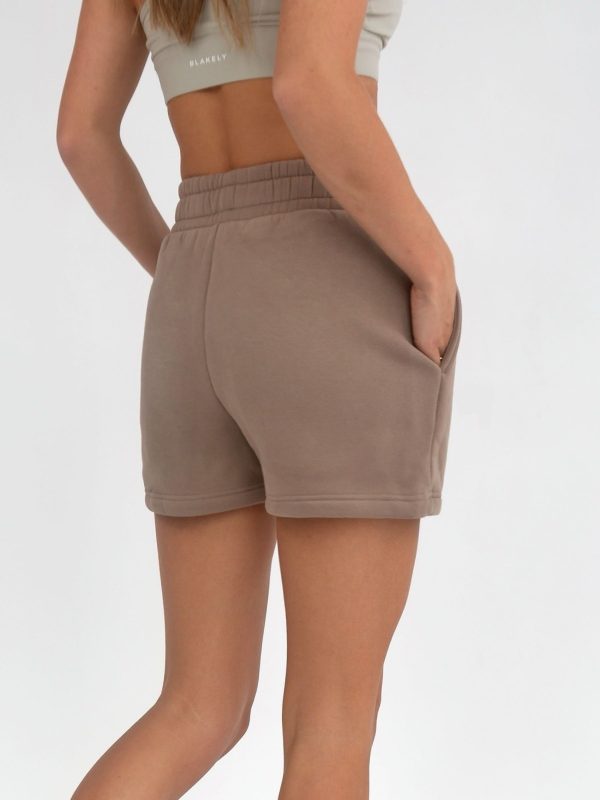 Isabel Jogger Shorts - Brown - Image 3