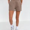 Isabel Jogger Shorts - Brown - Image 4