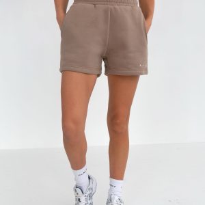 Isabel Jogger Shorts - Brown
