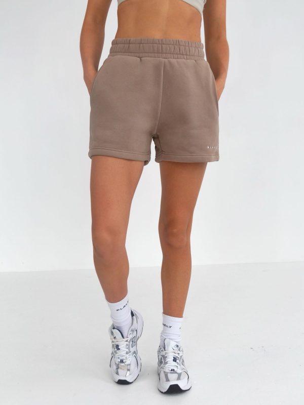 Isabel Jogger Shorts - Brown - Image 4