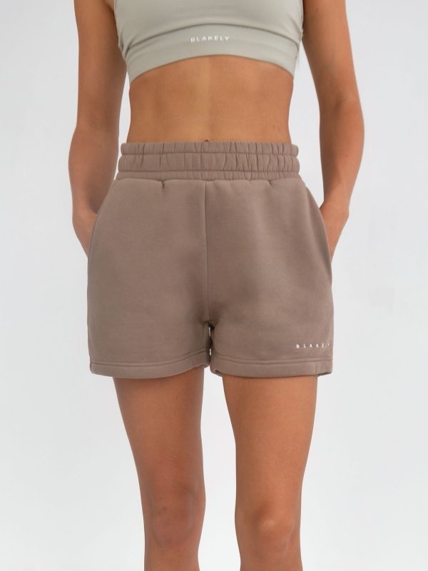 Isabel Jogger Shorts - Brown - Image 2