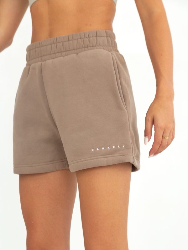 Isabel Jogger Shorts - Brown - Image 6