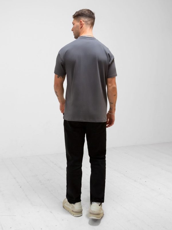 Apex Tech Relaxed T-Shirt - Charcoal - Image 3