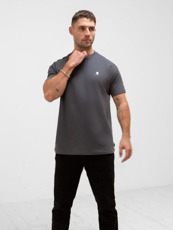 Apex Tech Relaxed T-Shirt - Charcoal - Image 4