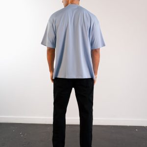 Apex Label Relaxed T-Shirt - Sky Blue