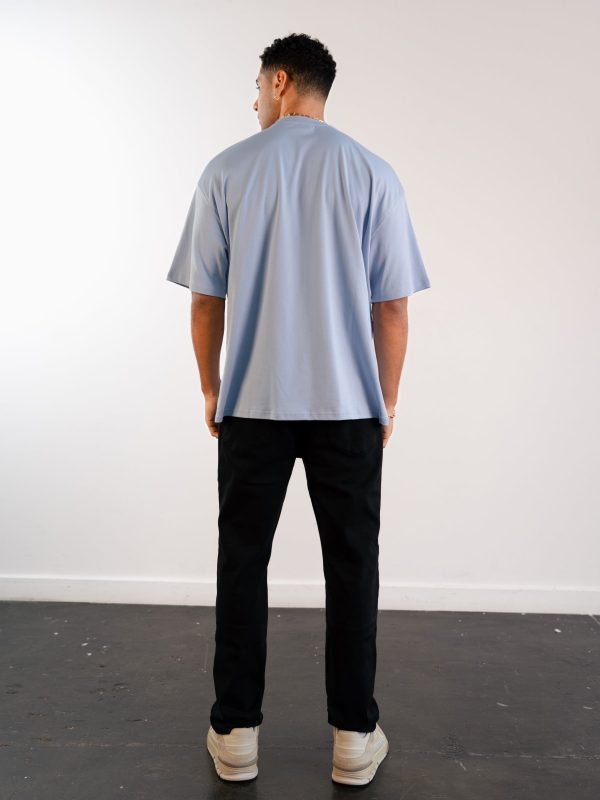 Apex Label Relaxed T-Shirt - Sky Blue - Image 4