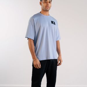 Apex Label Relaxed T-Shirt - Sky Blue