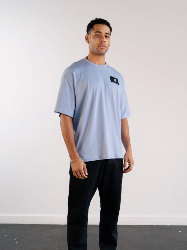 Apex Label Relaxed T-Shirt - Sky Blue - Image 2