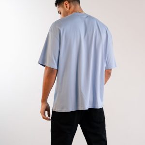 Apex Label Relaxed T-Shirt - Sky Blue