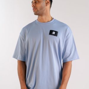 Apex Label Relaxed T-Shirt - Sky Blue
