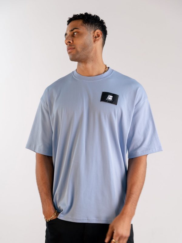 Apex Label Relaxed T-Shirt - Sky Blue - Image 5