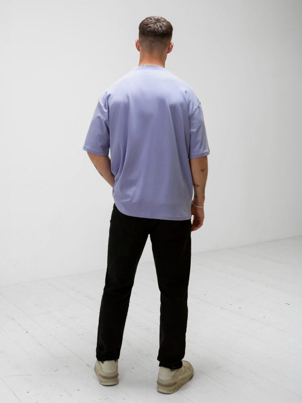 Apex Label Relaxed T-Shirt - Lilac - Image 3