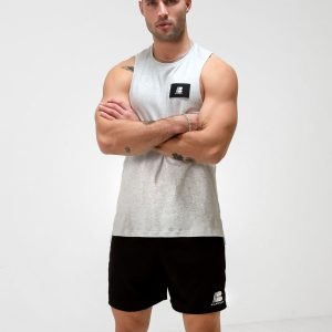 Apex Label Sleeveless Vest - Marl White