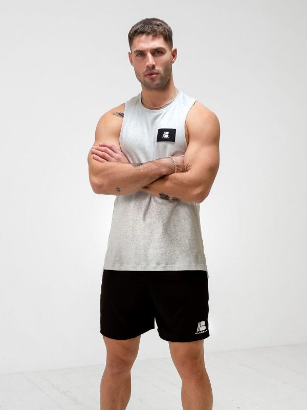Apex Label Sleeveless Vest - Marl White - Image 2