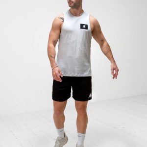 Apex Label Sleeveless Vest - Marl White