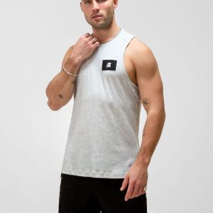 Apex Label Sleeveless Vest - Marl White