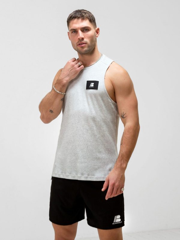 Apex Label Sleeveless Vest - Marl White - Image 5