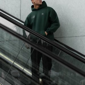 Club Relaxed Hoodie - Forest Green