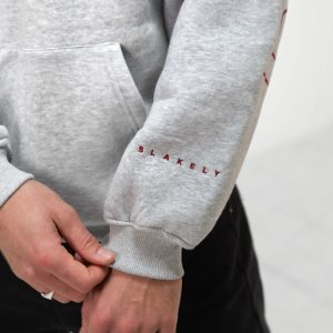 Embroidered Idris Oversized Hoodie - Red