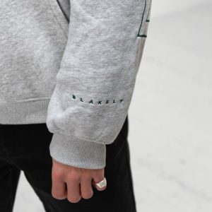 Embroidered Idris Oversized Hoodie - Teal