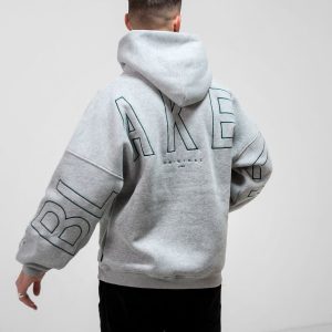 Embroidered Idris Oversized Hoodie - Teal