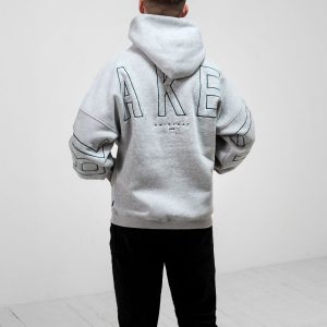 Embroidered Idris Oversized Hoodie - Teal
