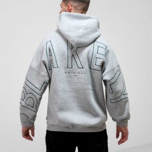 Embroidered Idris Oversized Hoodie - Teal