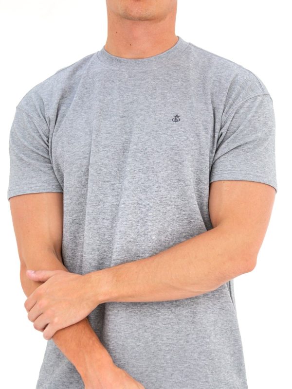 Anchor Relaxed T-Shirt - Marl Grey - Image 5