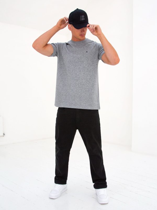 Anchor Relaxed T-Shirt - Marl Grey - Image 3