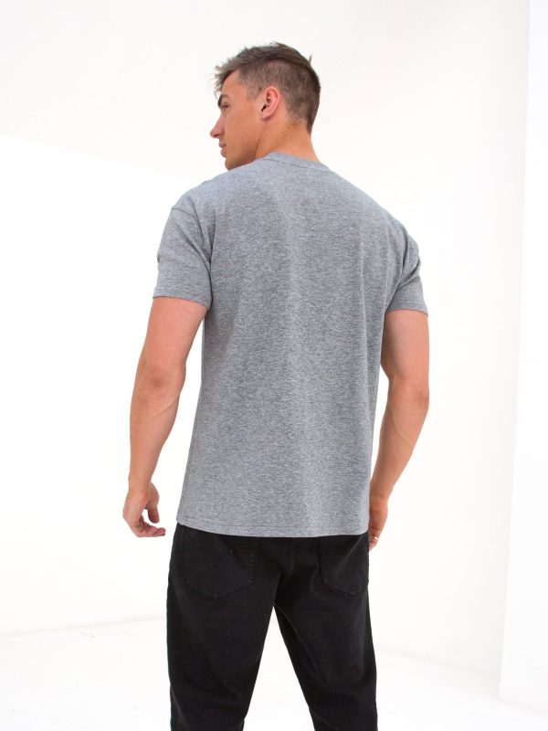 Anchor Relaxed T-Shirt - Marl Grey - Image 4