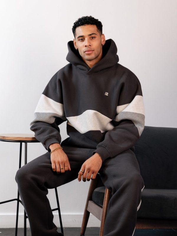Panel Relaxed Hoodie - Graphite - Image 2