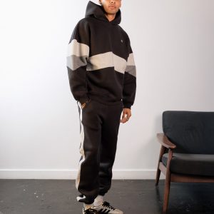 Panel Relaxed Hoodie - Graphite