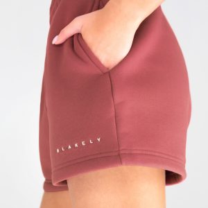 Isabel Jogger Shorts - Berry