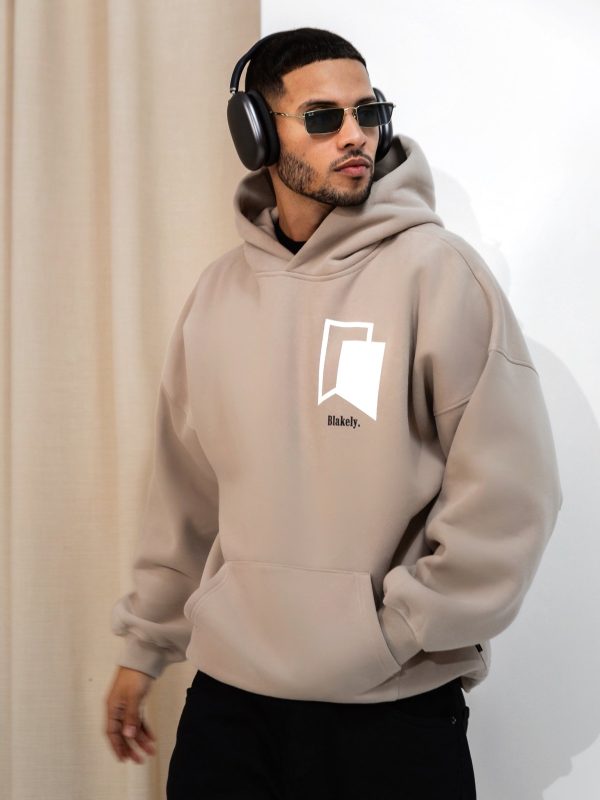 Revolve Relaxed Hoodie - Tan - Image 6
