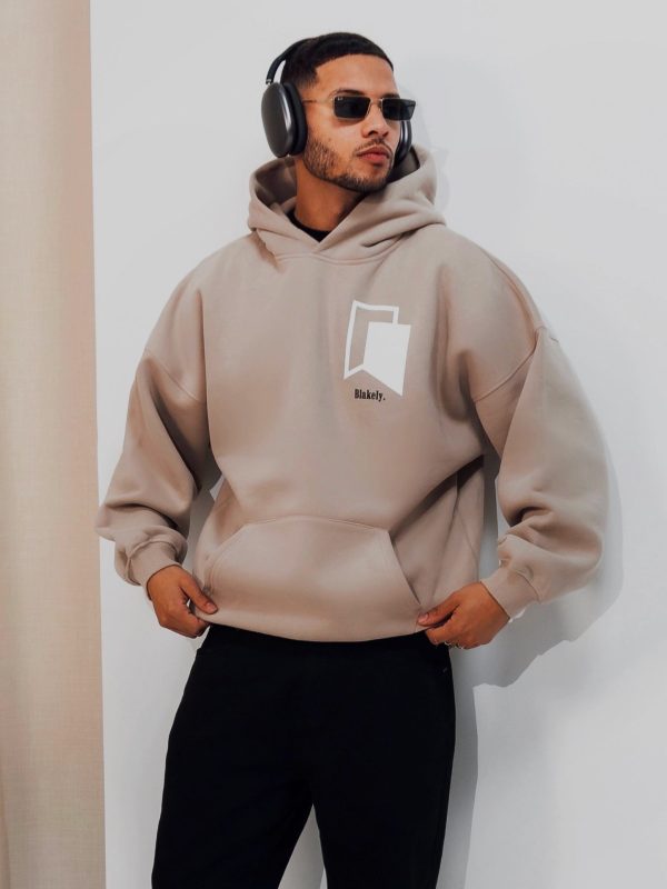 Revolve Relaxed Hoodie - Tan - Image 5